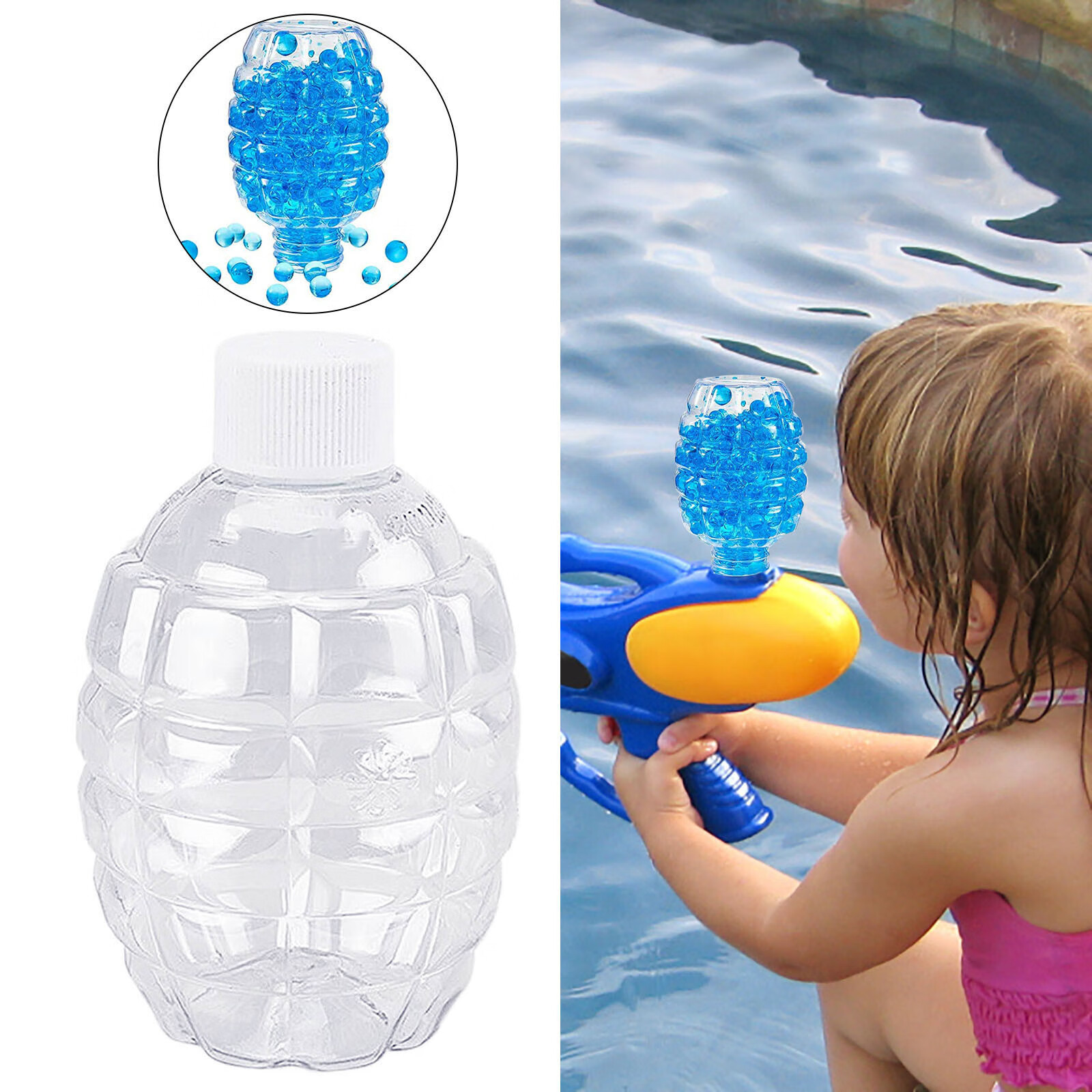 Mortilo Arts \u0026 Crafts \u0026 toys for Boys Bottle Subpackage Gel Game and Girls Bead for Gel Water Water Outdoor Pineapple Gel Accessories Bottle Bead Arts Crafts DIY toys One Size white